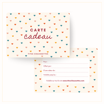 E-carte cadeau Tites Chaussettes 🎁