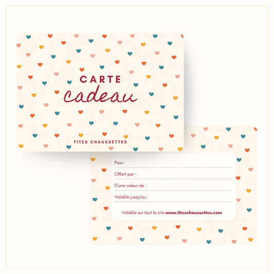 E-carte cadeau Tites Chaussettes 🎁