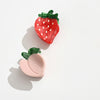 Lot de 2 barrettes fraise pêche
