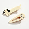 Lot de 2 barrettes chien