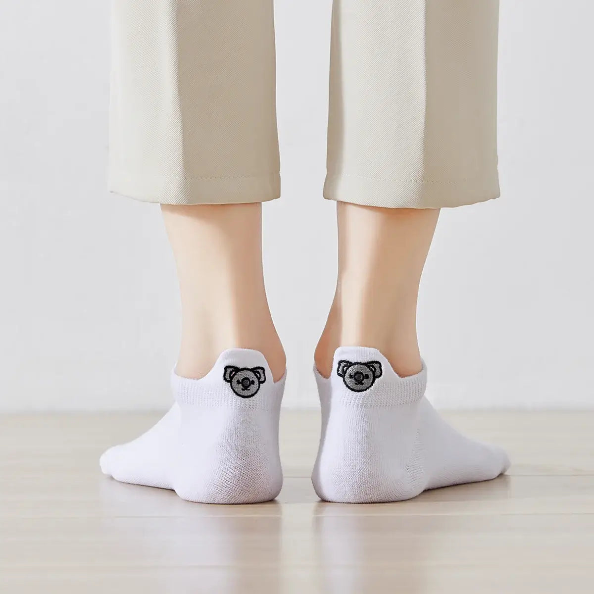 Chaussettes koala en coton à languette jungle pour femme | Chaussettes confortables et élégantes | Idéales pour le quotidien ou les occasions spéciales | Disponibles en plusieurs tailles couleurs