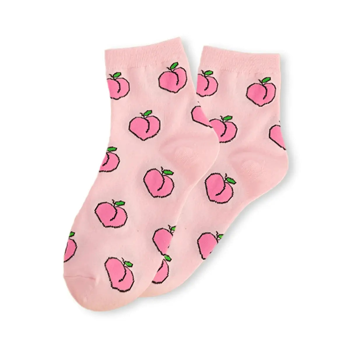 Chaussettes rose longues en coton à motif fruit pour adultes | Chaussettes douces et confortables | Fabriquées à partir de matériaux de haute qualité | Un cadeau parfait pour les hommes et les femmes de tous âges
