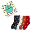 Lot de chaussettes adultes en coton rouge avec des têtes de golden dessus | Chaussettes douces et respirantes | Un excellent choix pour les adultes qui aiment les dalmatiens |