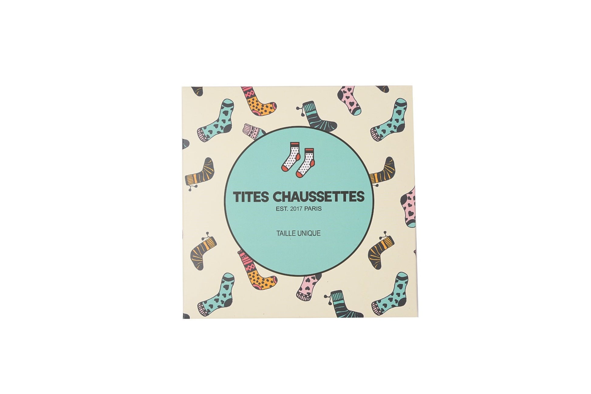 Boite cadeau pour chaussettes format carré (petit modèle)