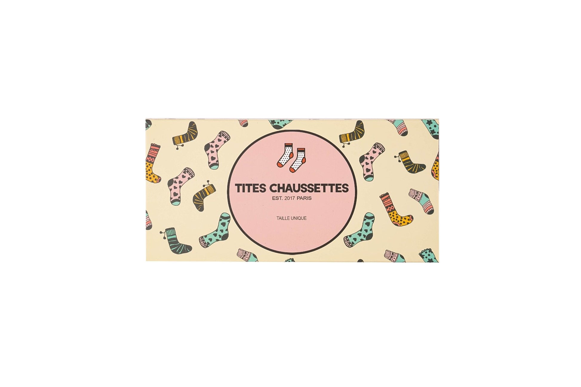 Boite cadeau pour chaussettes format rectangulaire (petit modèle)