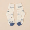 Chaussettes hautes chiens et chats pour femme, vendues à l’unité. Deux motifs animaliers originaux, matière douce et stretch, taille unique 35-41.