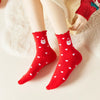 Chaussettes Coeur Noël & Volant