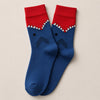 Chaussettes hautes pour homme. Motif mâchoire de crocodile ou de requin. 