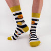 Chaussette haute homme motif espace.