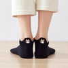 Chaussettes noires en coton à languette chat pour femme | Chaussettes confortables et élégantes | Idéales pour le quotidien ou les occasions spéciales | Disponibles en plusieurs couleurs et tailles