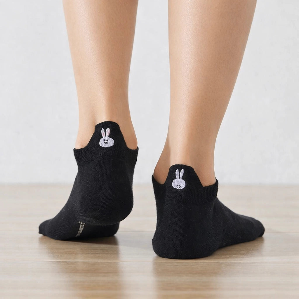 Chaussettes languette lapin noires