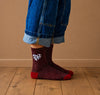 Lot de 3 Chaussettes Hautes Coeur Léopard