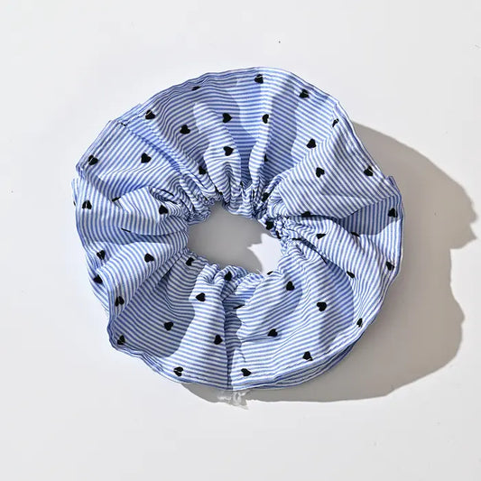 Chouchou Mini Coeurs Bleus