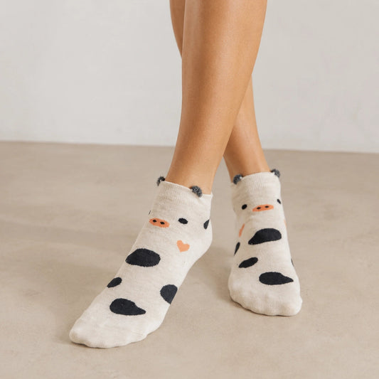 Lot de chaussettes animaux oreilles en relief 