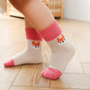 Chaussettes enfants longues en coton avec un renard brodés dessus | Chaussettes confortables et élégantes | Idéales pour les enfants | Disponibles en plusieurs couleurs et tailles