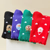 Chaussettes Coeur Noël & Volant