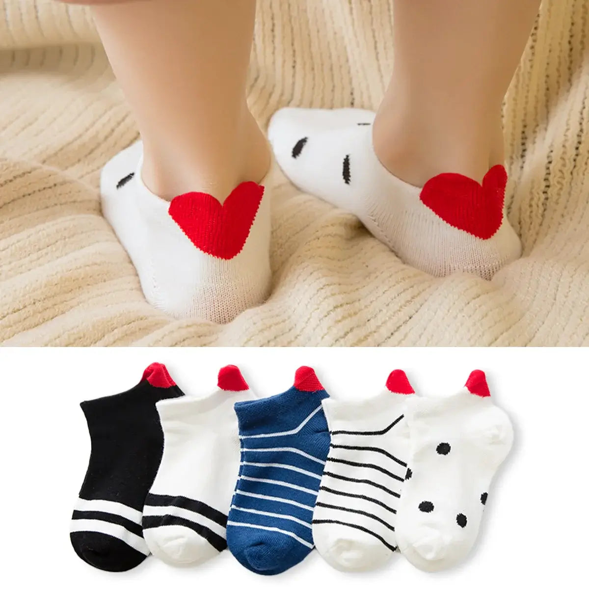 Lot de Chaussettes en coton COUP DE CŒUR MARINE ENFANTS | Chaussettes élégantes et confortables | Idéales pour l'hiver | Disponibles en plusieurs couleurs et tailles