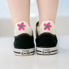 Chaussettes blanche en coton à motif fleur pour enfants | Chaussettes fabriquées à partir de coton de haute qualité | Respirantes et durables | Conviennent à toutes les occasions