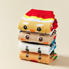 Coffret de 4 chaussettes hautes costume de Noël : Père Noël, Bonhomme de Neige, Renne et Ours