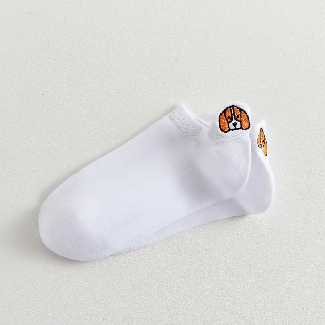 Chaussettes en coton à languette chien pour femme | Chaussettes confortables et élégantes | Idéales pour le quotidien ou les occasions spéciales | Disponibles en plusieurs couleurs 