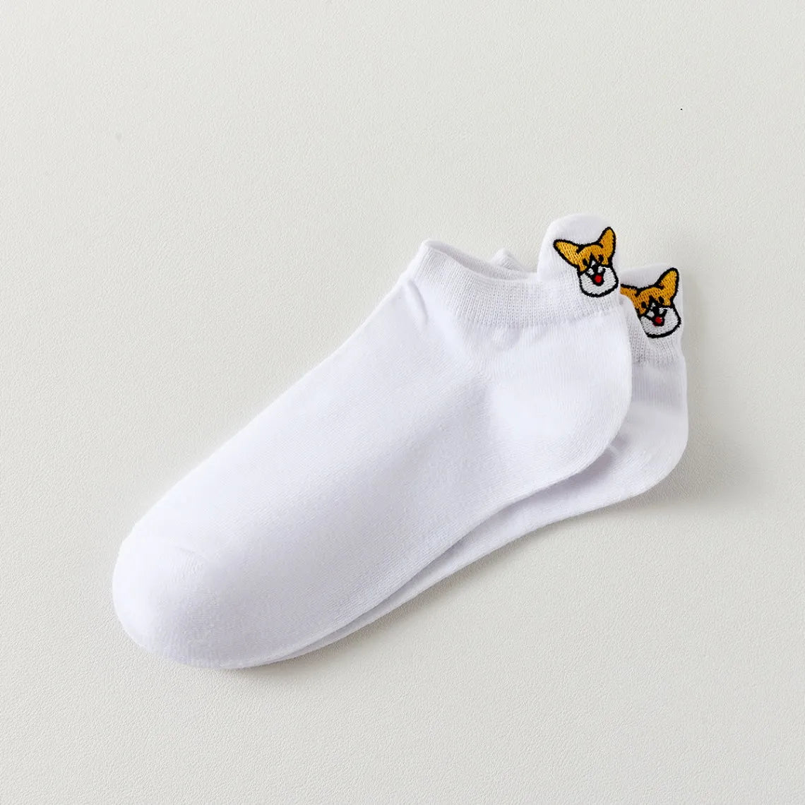 Chaussettes en coton à languette chien pour femme | Chaussettes confortables et élégantes | Idéales pour le quotidien ou les occasions spéciales | Disponibles en plusieurs couleurs 