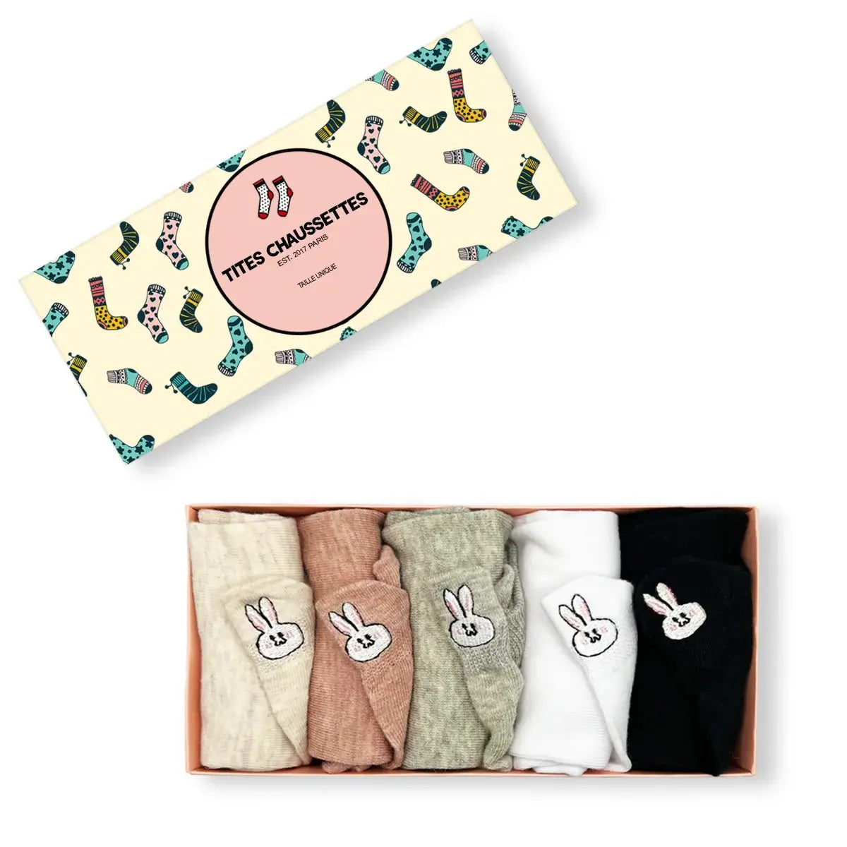 Lot de Chaussettes en coton à languette lapin pour femme | Chaussettes confortables et élégantes | Idéales pour le quotidien ou les occasions spéciales | Disponibles en plusieurs couleurs