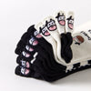 Chaussettes en coton à languette à motif vaches pour femme | Chaussettes élégantes et confortables | Disponibles en plusieurs couleurs.