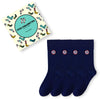 Coffret 4 paires de chaussettes longues mixtes en coton doux. Deux tailles, 5 coloris intemporels. Confort, qualité et style TitesChaussettes.