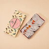Lot de 3 chaussettes languette femme à motifs automne : hérisson, champignon et feuille. Languette anti-frottement, fond blanc, taille unique 35-41.