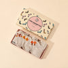 Lot de 3 chaussettes languette femme à motifs automne : hérisson, champignon et feuille. Languette anti-frottement, fond blanc, taille unique 35-41.