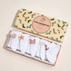 Lot de 5 chaussettes fantaisie à languette, motifs marins brodés, confort stretch, tailles 35-41. Idéal pour un look frais et sans ampoules.