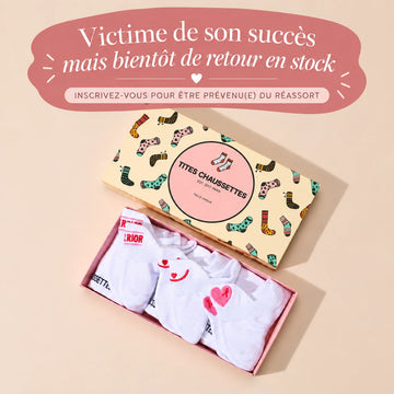Lot de 3 Chaussettes Languette Octobre Rose
