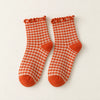 Chaussettes Mi-haute Vichy et Feston