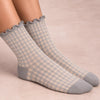 Chaussettes Mi-haute Vichy et Feston