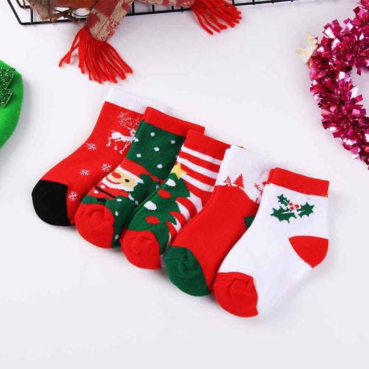 Chaussettes Noël  Enfants (Lot 5 paires)